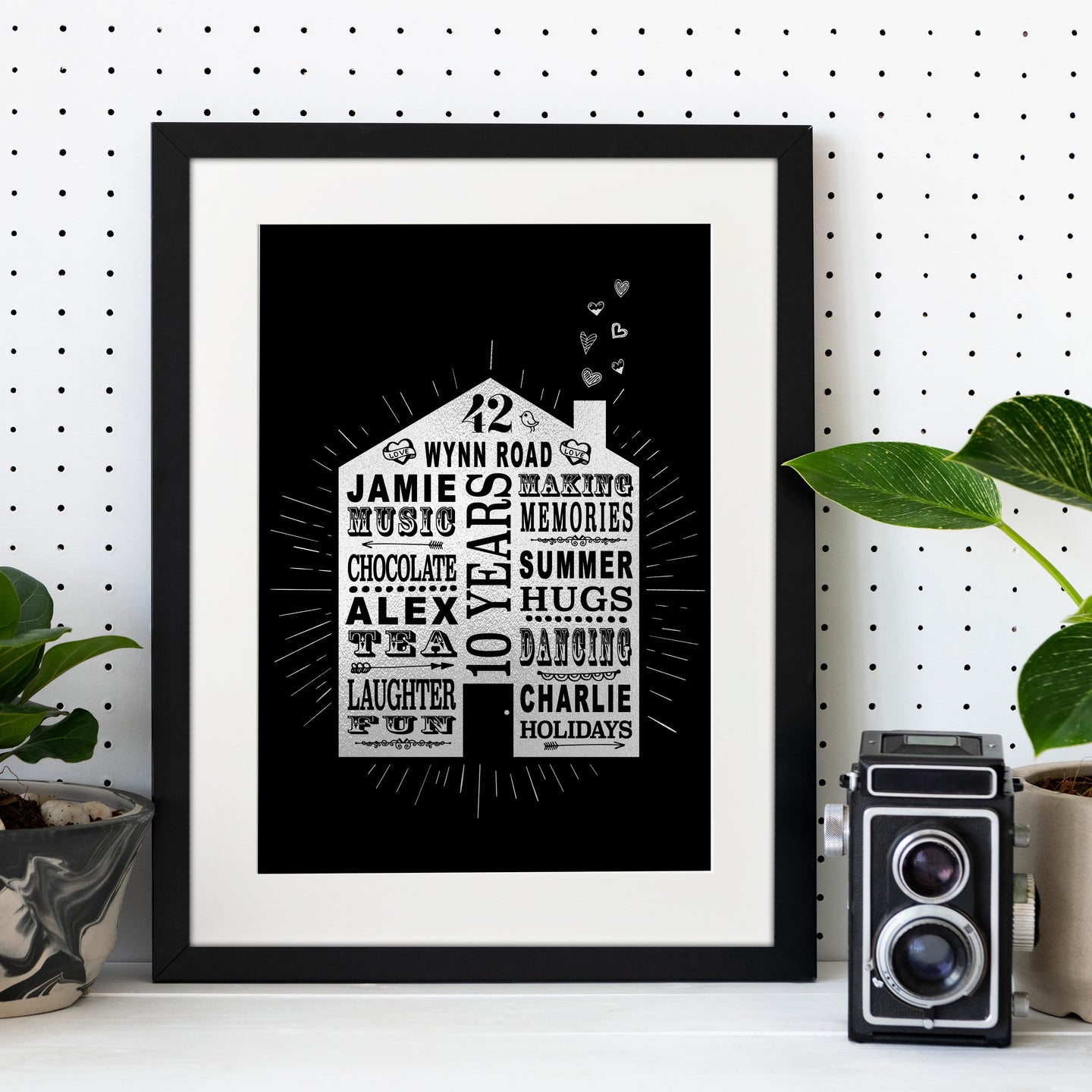 10th Wedding Anniversary Home Print