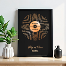 Load image into Gallery viewer, Vinyl Record Music Song Print