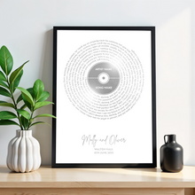 Load image into Gallery viewer, Vinyl Record Music Song Print