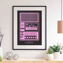 Load image into Gallery viewer, Cassette Player Favourite Song Print