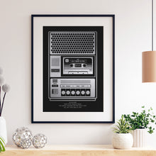 Load image into Gallery viewer, Cassette Player Favourite Song Print