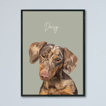 Load image into Gallery viewer, Personalised Pet Portrait Print