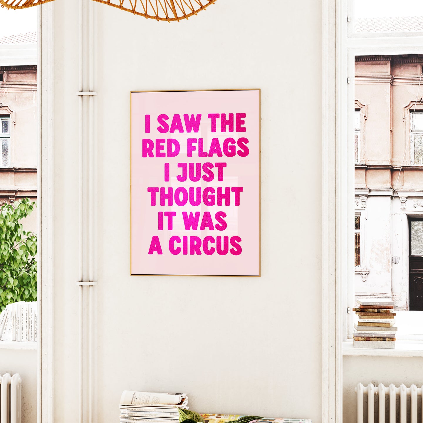 I Saw The Red Flags Print