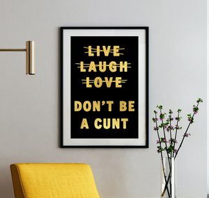 Live Laugh Love Print