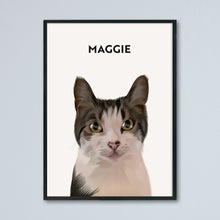 Load image into Gallery viewer, Personalised Pet Portrait Print