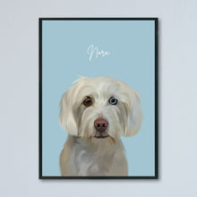 Load image into Gallery viewer, Personalised Pet Portrait Print