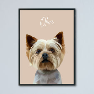 Personalised Pet Portrait Print