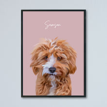 Load image into Gallery viewer, Personalised Pet Portrait Print