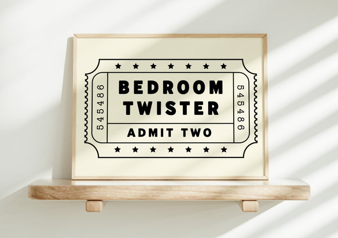 Bedroom Twister Print