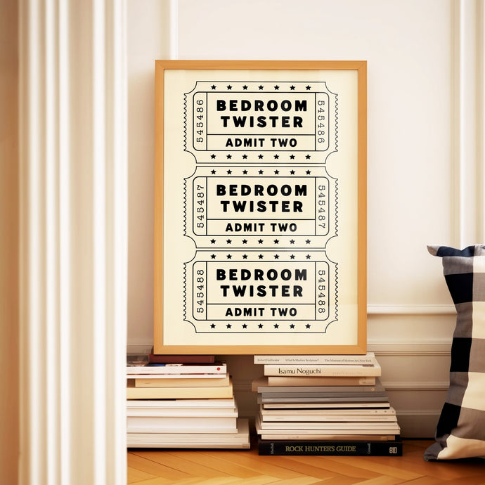 Bedroom Twister 3 Tickets Print