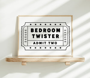 Bedroom Twister Print