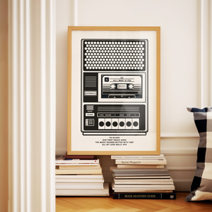 Cassette Player Favourite Song Print