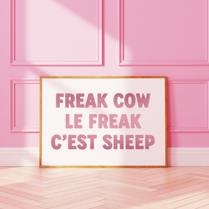 Freak Cow Le Freak C'est Sheep Print