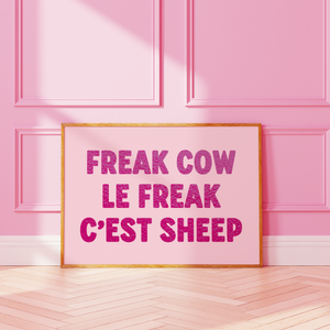 Freak Cow Le Freak C'est Sheep Print