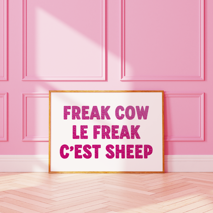 Freak Cow Le Freak C'est Sheep Print