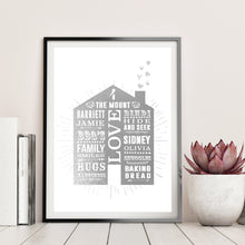 Load image into Gallery viewer, 1st Paper Wedding Anniversary Home Print