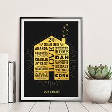 Load image into Gallery viewer, 1st Paper Wedding Anniversary Home Print