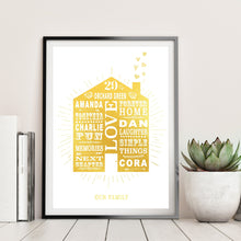 Load image into Gallery viewer, 1st Paper Wedding Anniversary Home Print