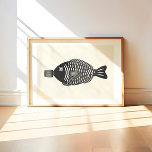 Soy Sauce Fish Print