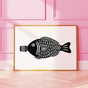 Soy Sauce Fish Print