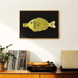 Soy Sauce Fish Print