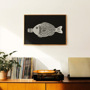 Soy Sauce Fish Print