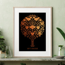 Load image into Gallery viewer, 9th Copper Anniversary Family Tree Print