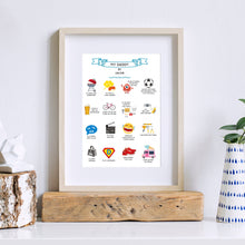 Load image into Gallery viewer, Personalised Illustrated Dad Print