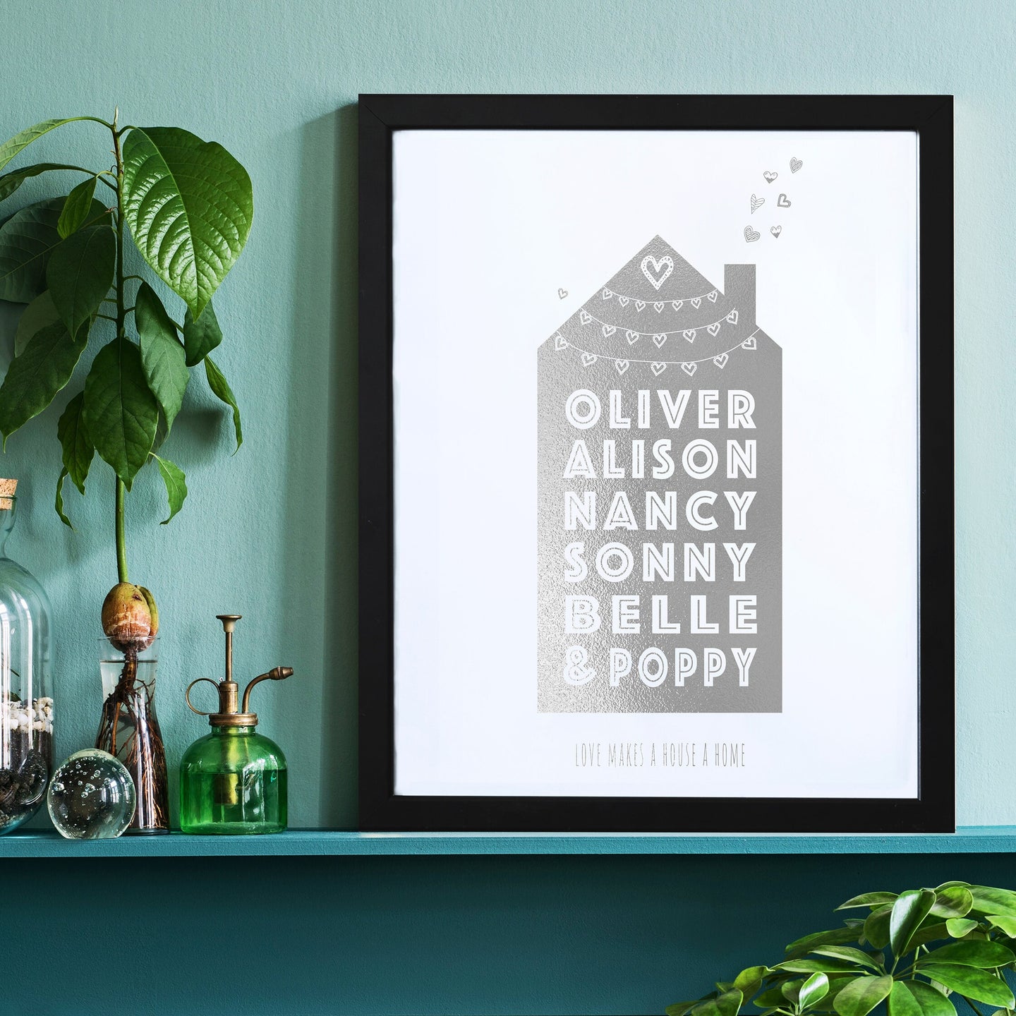 25th Silver Anniversary Home Print