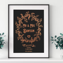 Load image into Gallery viewer, Personalised Wedding Details Print