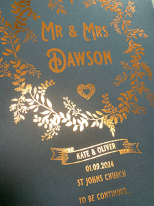 Personalised Wedding Details Print