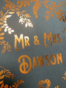 Personalised Wedding Details Print