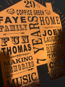 7th Copper Anniversary Home Print