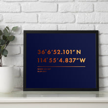 Load image into Gallery viewer, Personalised Coordinates Print