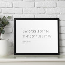 Load image into Gallery viewer, Personalised Coordinates Print