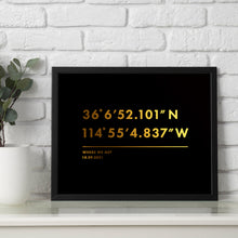 Load image into Gallery viewer, Personalised Coordinates Print